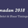 Lahore Ramadan Timings 2018