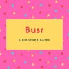 Busr Name Meaning Unripened dates