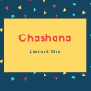 Chashana Name Meaning Learned Man