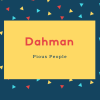 Dahman Name Meaning Pious People