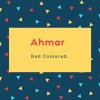 Ahmar Name Meaning Red Coloured