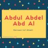Abdul Abdel Abd Al