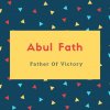 Abul Fath Name Meaning Father Of Victory