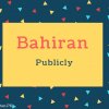 Bahiran Name Meaning Publicly