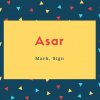 Asar Name Meaning Mark, Sign