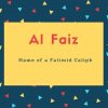 Al Faiz Name Meaning Name of a Fatimid Caliph