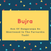 Bujra Name Meaning Son Of Dazgaraspa As Mentioned In The Farvardin Yasht
