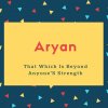 Aryan Name Meaning That Which Is Beyond Anyone&#039;S Strength