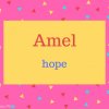 Amel Name Meaning hope
