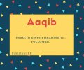 Aaqib name meaning In Sindhi meaning is - Follower.