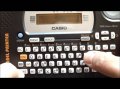Casio Home Model – KL120 Label Printer - Complete Specifications