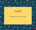 Aakif Name Meaning Given,Attached.