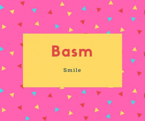 Basm Name Meaning Smile