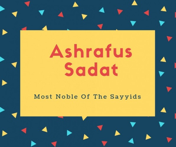 Ashrafus Sadat Name Meaning Of Most Noble Of The Sayyids