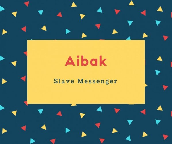 Aibak Name Meaning Slave Messenger