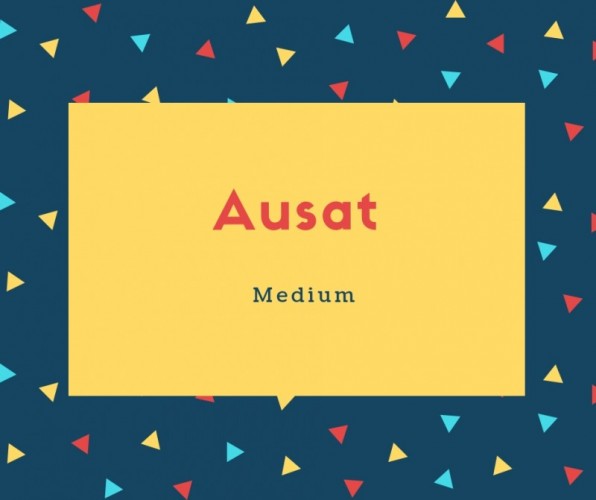 Ausat Name Meaning Medium