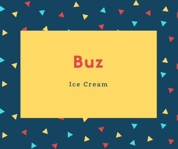Buz Name Meaning Ice Cream