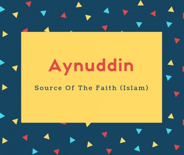 Aynuddin Name Meaning Source Of The Faith (Islam)