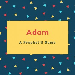 Adam Name Meaning A Prophet’S Name