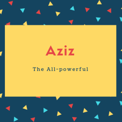 Aziz Name Meaning The All-powerful