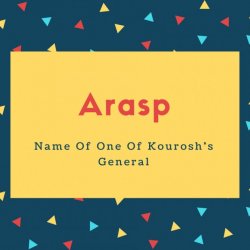 Arasp Name Meaning Name Of One Of Kourosh&#039;s General