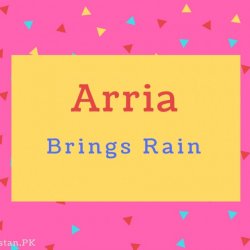 Arria name Meaning Brings rain