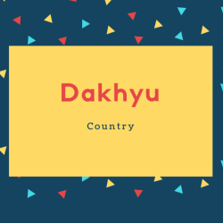 Dakhyu Name Meaning Country