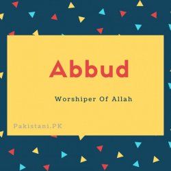 Abbud name meaning Worshiper Of Allah.
