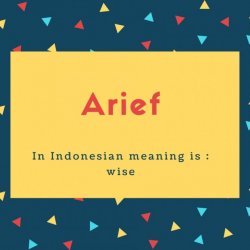 Arief Name Meaning In Indonesian meaning is _ wise