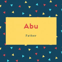 Abu Name Meaning Father