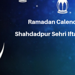 Ramadan Calender 2019 Shahdadpur Sehri Iftaar Time Table