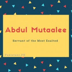 Abdul Mutaalee