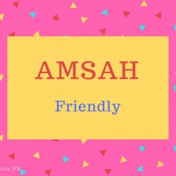 Amsah Name Meaning Friendly