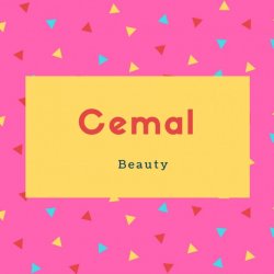 Cemal Name Meaning Beauty