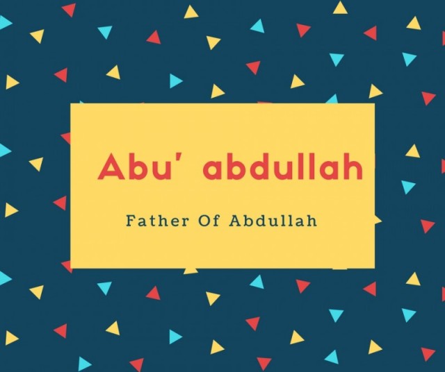 Abu' abdullah