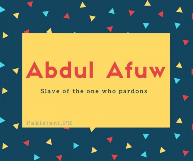 Abdul Afuw