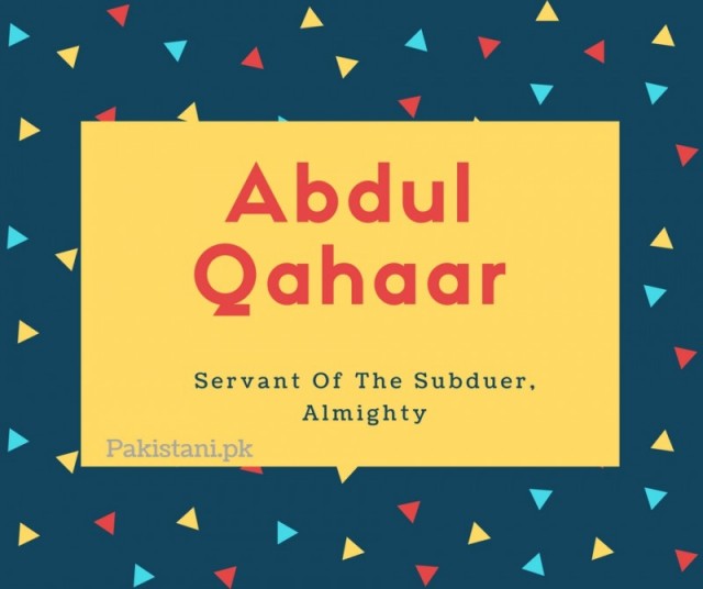 Abdul-qahaar