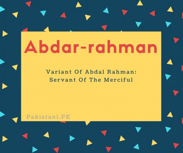 Abdar-rahman