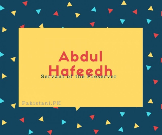 Abdul Hafeedh