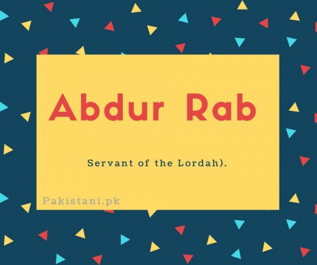 Abdur Rab