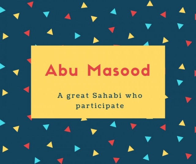 Abu Masood
