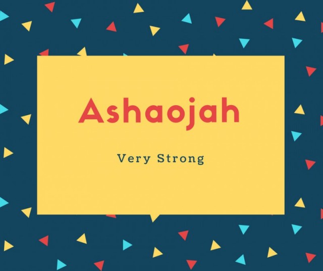 Ashaojah