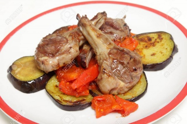 Fried Chops with Capsicum