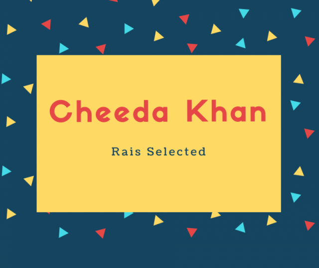 Cheeda Khan