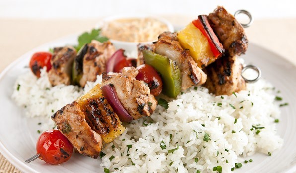 Chicken And Rice Kababs