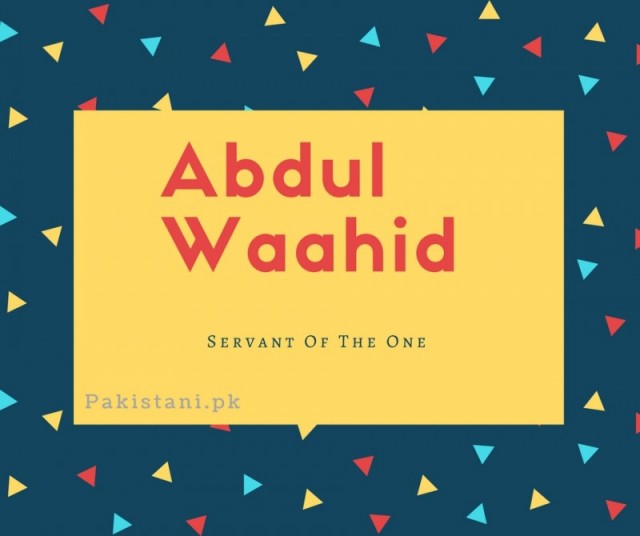 Abdul-waahid