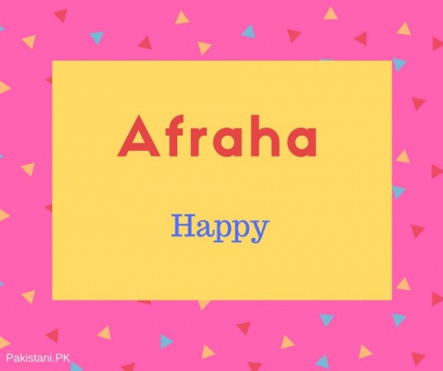 Afraha