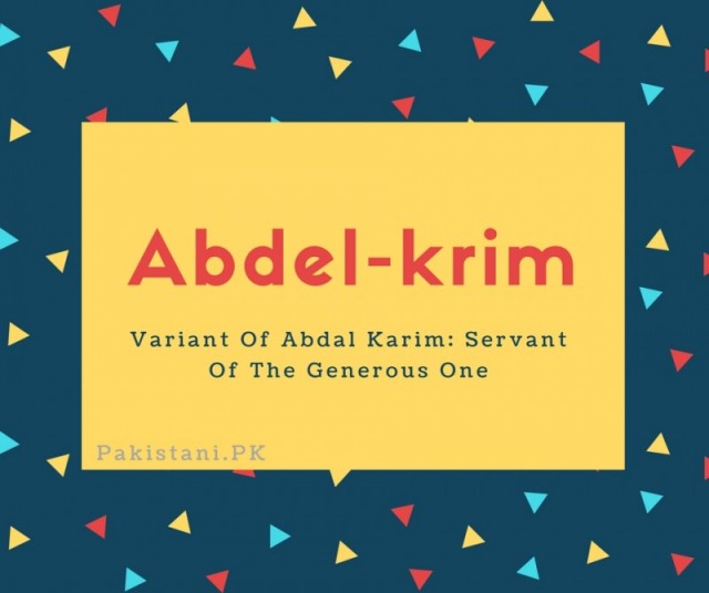 Abdel-krim