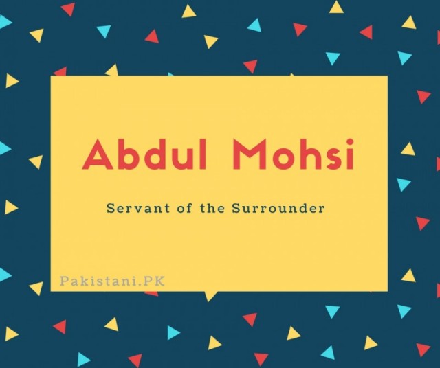 Abdul Mohsi