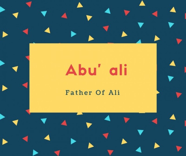 Abu' ali
